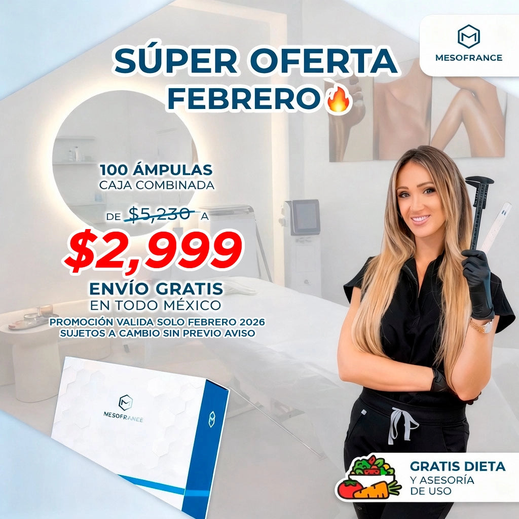 Súper oferta de 100 ámpulas caja combinada