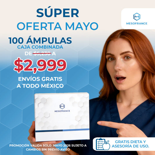 Súper oferta de 100 ámpulas caja combinada