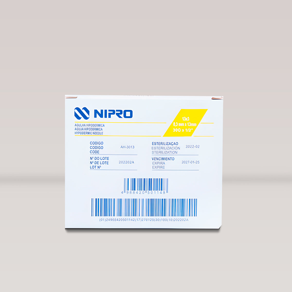 Aguja Hipodérmica Nipro - Caja con 100