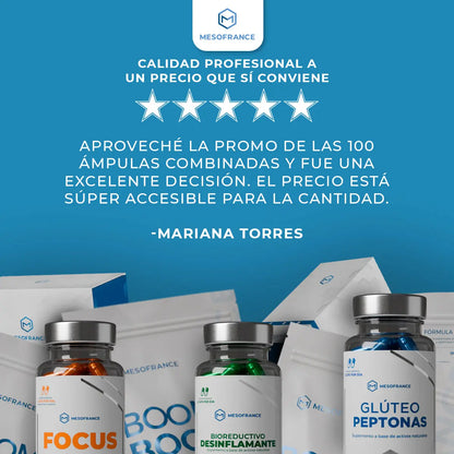 Súper oferta de 100 ámpulas caja combinada